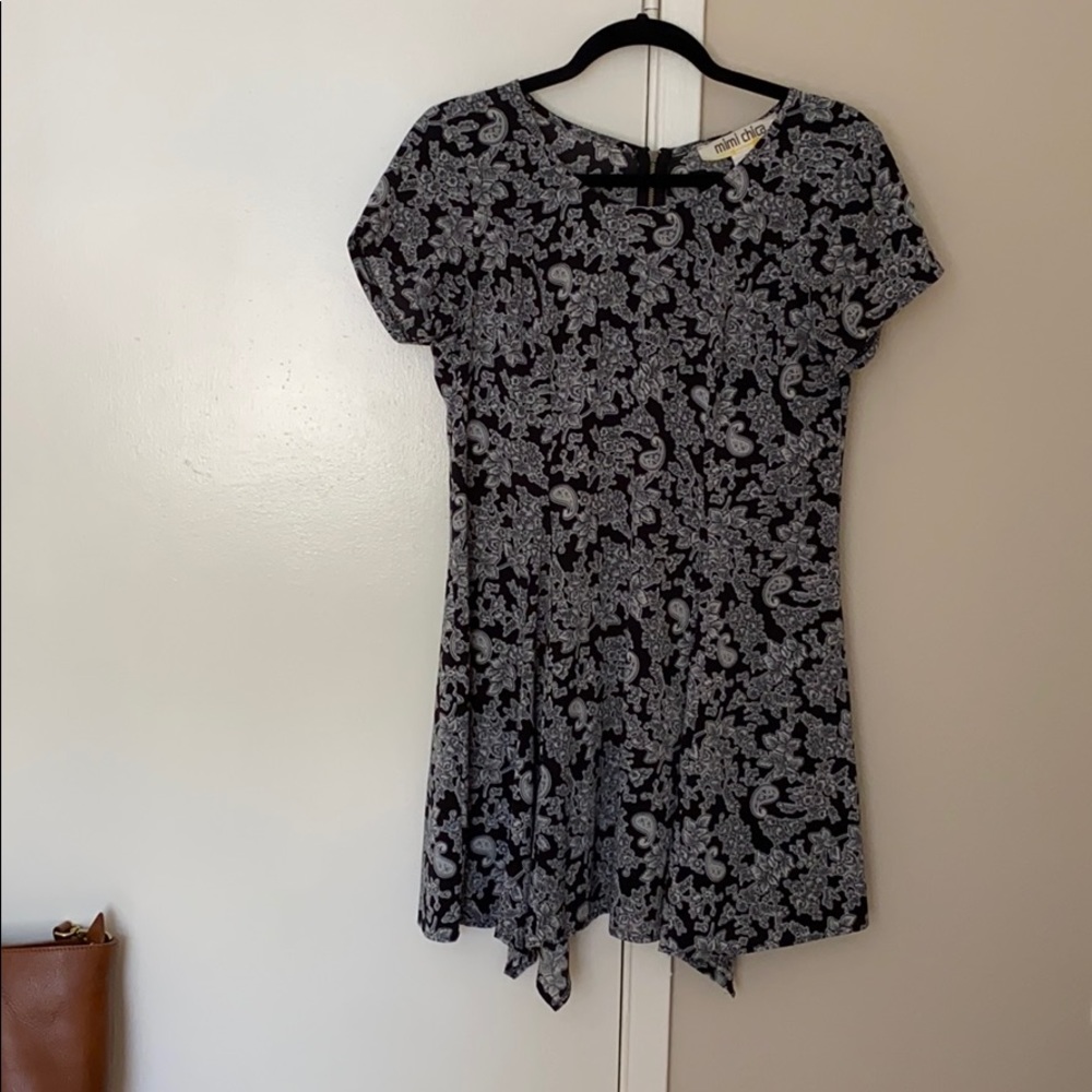 black and white mimi chica dress